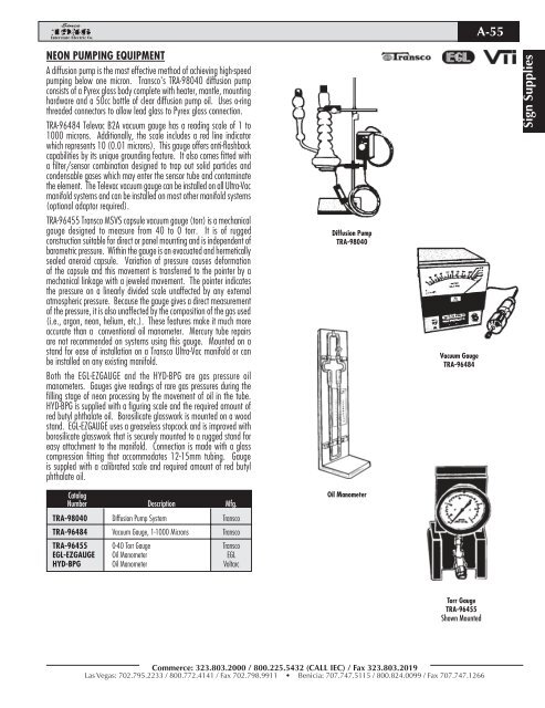 Section A - Sign Supplies - Home | Interstate Electric Corporation