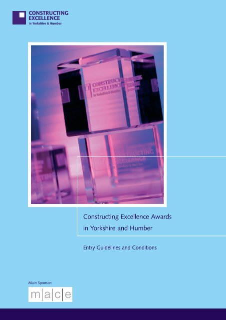 Constructing Excellence Awards in Yorkshire and Humber