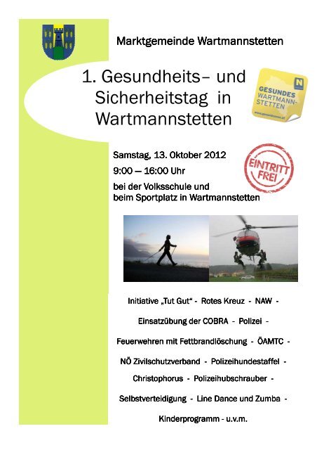 Wartmannstetten - Niederösterreichischer Zivilschutzverband
