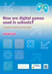 Full report (180 page PDF) - Games in Schools - European Schoolnet