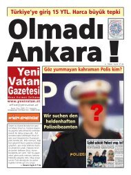 TrkiyeÅye giriÅ¸ 15 YTL. Harca byk tepki - Yeni Vatan Gazetesi Online