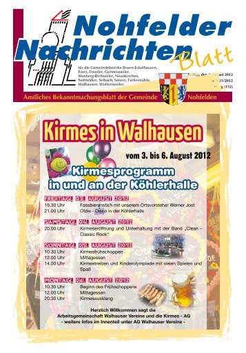 Kirmes in Walhausen - Gemeinde Nohfelden