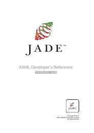 JADE Developer's Reference