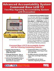 Command Base LCD T3 Accountability System ... - Grace Industries