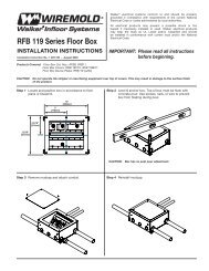 RFB 119 Series Floor Box