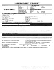 Manufacturer's MSDS - Safetec Sunscreen - Southland Medical ...