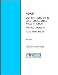 report – siding attachment to cold-formed steel walls through