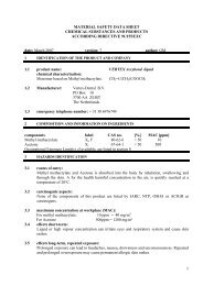 MATERIAL SAFETY DATA SHEET - Talladium UK