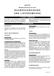baubeschreibung undlieferumfang - Nord-Bau GmbH & Co. KG