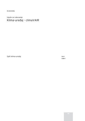 Upute za rukovanje VAI1 VAM1.pdf - Vaillant