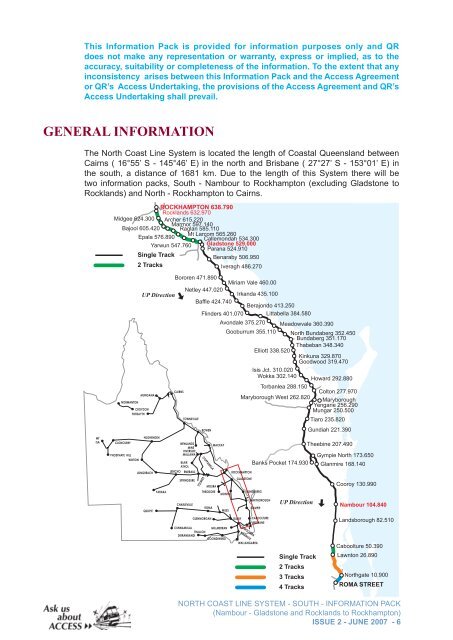 North Coast Line South Information Pack - Queensland Rail