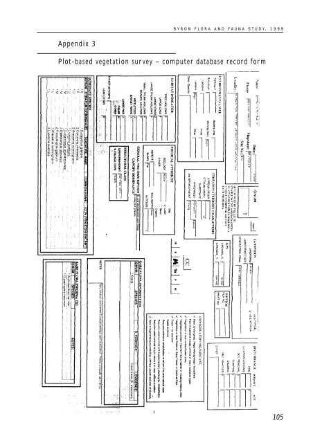 Byron Flora and Fauna Study 1999 - Byron Shire Council