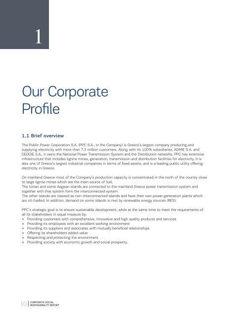 Corporate Social Responsibility Report 2011 - CSR in Greece