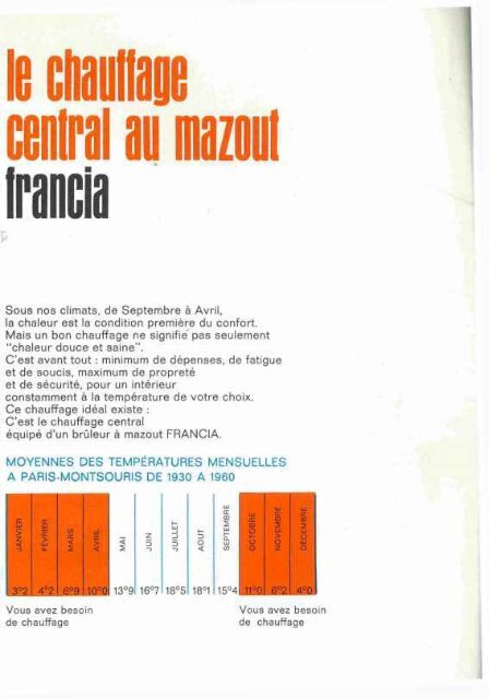 FRANCIA 1960 : chaudiÃ¨re - Ultimheat