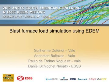 Blast furnace load simulation using EDEM - ESSS