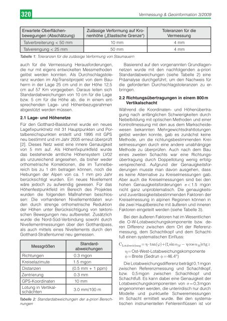 Vermessung Geoinformation Vermessung ... - Geodaetentag.at