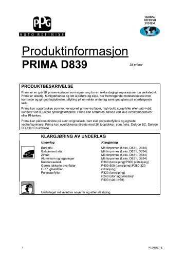 D839 Prima - Lakkspesialisten