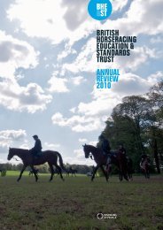 annual review - The British Horseracing Education & Standards Trust