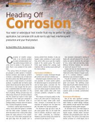 Heading Off Corrosion - Third Coast Chemicals
