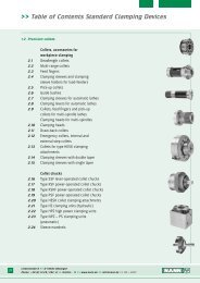 Table of Contents Standard Clamping Devices - AB Nordiska Wemag