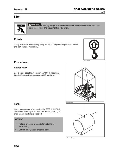 FX25 Operator's Manual - Ditch Witch