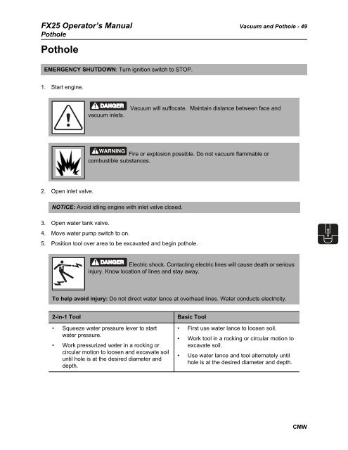 FX25 Operator's Manual - Ditch Witch