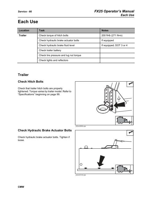 FX25 Operator's Manual - Ditch Witch