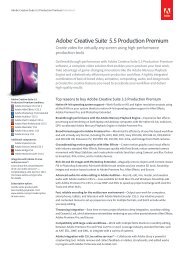 Adobe Creative Suite 5.5 Production Premium Datasheet