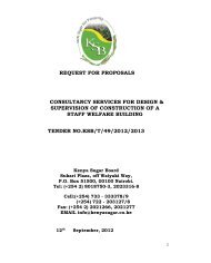 RFP KSB WELFARE CANTEEN GYM.pdf - Kenya Sugar Board
