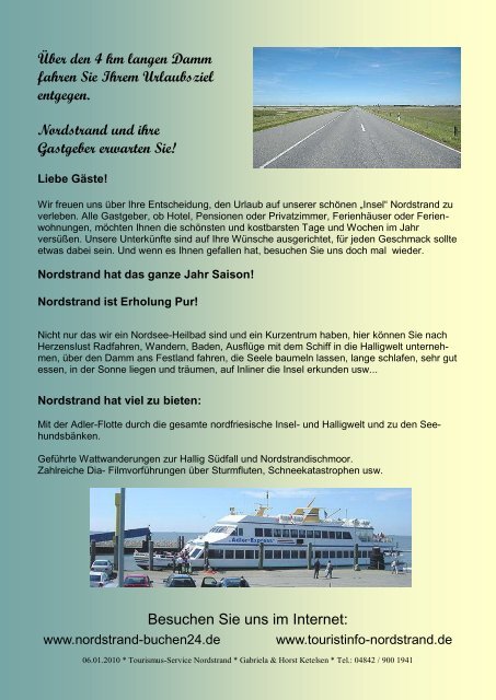 Urlaub im Naturwelterbe - Nordstrand-buchen24