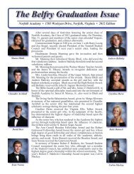 The Belfry Graduation Issue - Norfolk Academy