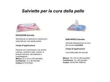 Salviettine per igiene e pulizia - Normeditec