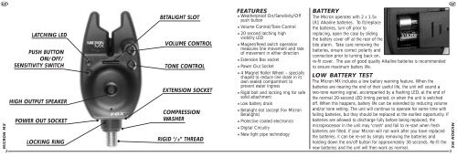 MX Instructions.QXD - Fox