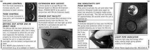 MX Instructions.QXD - Fox