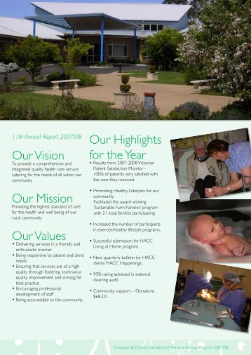 Annual Report - South West Alliance of Rural Health