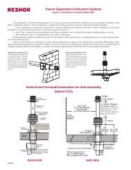 Reznor Separated Combustion Systems Vertical ... - Agencespl.com