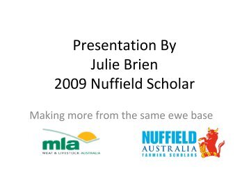 Download presentation - Nuffield Australia Farming Scholars