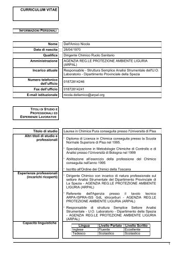 DELL'AMICO Nicola - ARPAL