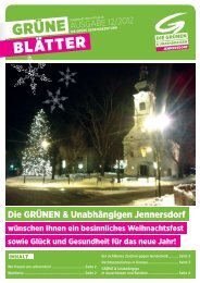 Dezember - Die Grünen – Burgenland