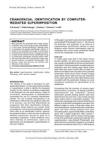 craniofacial identification by computer mediated ... - iofos.eu