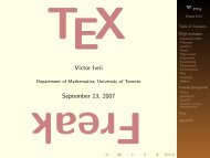 TeX Freak. Part II - Victor Ivrii - University of Toronto