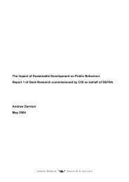 The Impact of Sustainable Development on Public Behaviour Report ...