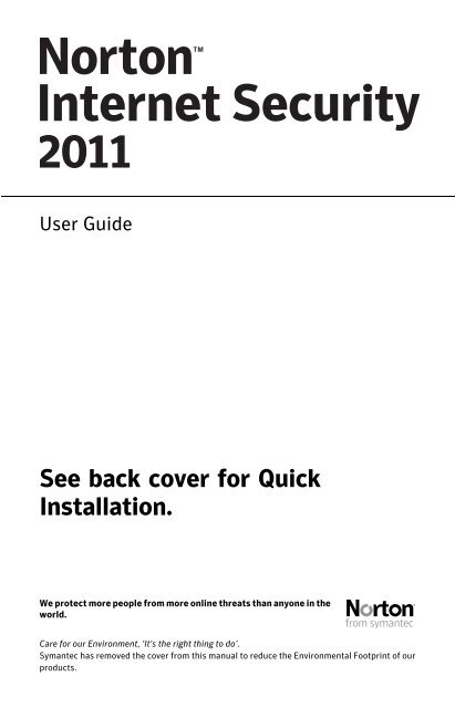 Norton Internet Security User Guide