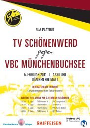 TV SCHöNENWERD VBC MüNCHENBUCHSEE