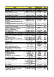 elenco libri g - Comune di Verolengo