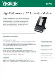 Yealink EXP40 Datasheet - VoIP Supply