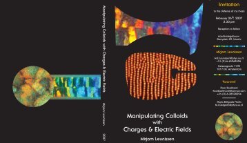 Manipulating Colloids Charges & Electric Fields