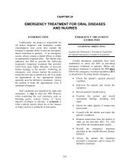 Emergency Treatment for Oral Diseases and Injuries