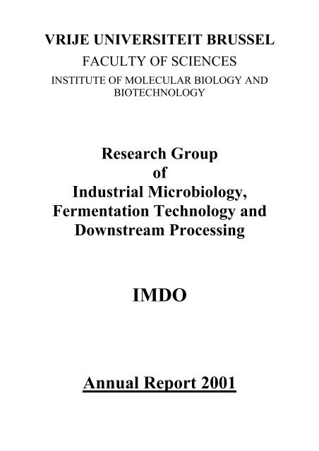 Division of Industrial Microbiology and Downstream Processing