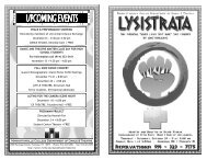 Lysistrata - Mvilledth.org